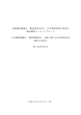 第1回議事録 - 経済産業省