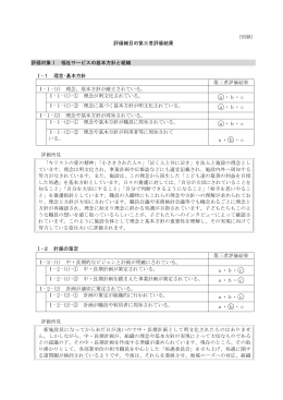 別紙 - とちぎ福祉サービス第三者評価推進機構