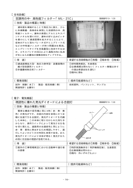 空調用の中・高性能フィルター「ML−21C」