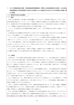 特定商業施設等整備事業、民間中心市街地商業活性化事業