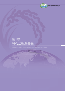 第1章 APEC新潟会合（PDF：4093KB）