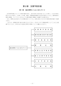 第2部 災害予防計画