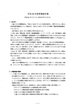 平成 22年度事業報告書