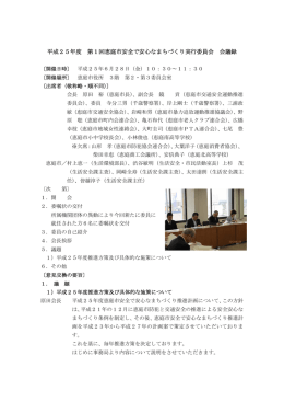 平成25年度第1回実行委員会会議録(PDF文書)
