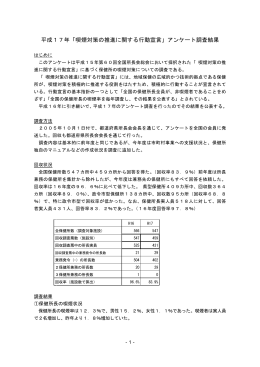 平成17年「喫煙対策の推進に関する行動宣言