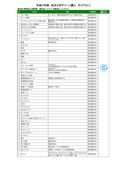 平成27年度加古川市グリーン購入ガイドライン（PDF：310.3KB）