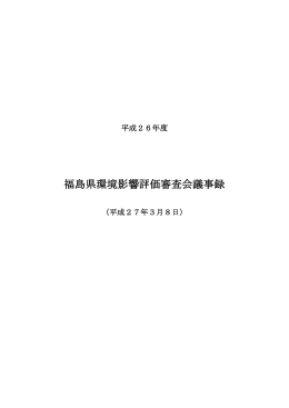 議事概要 [PDFファイル／285KB]