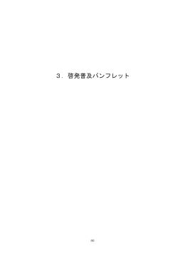 3．啓発普及パンフレット