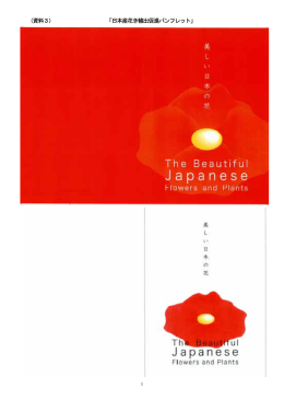 （資料3） 「日本産花き輸出促進パンフレット」