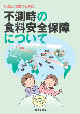 不測時の食料安全保障について（PDF：1131KB）