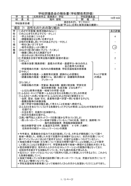 H26前期学校経営評価