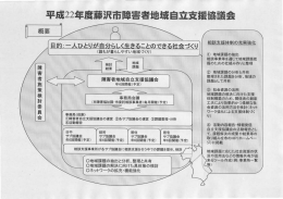 平成22年度沢市障害者地域自立支援協議会