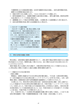 5 野生生物の保護と管理 [PDFファイル／97KB]