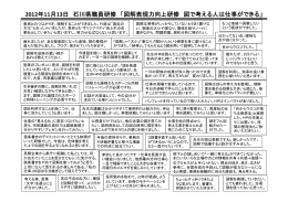 2012年11月13日 石川県職員研修 「図解表現力向上研修 図で考える人