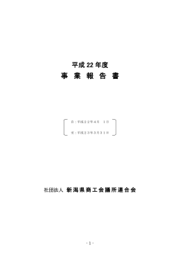事 業 報 告 書
