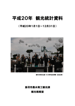 平成20年観光統計資料（PDF：523KB）