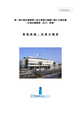 業 務 実 績 ・ 決 算 の 概 要