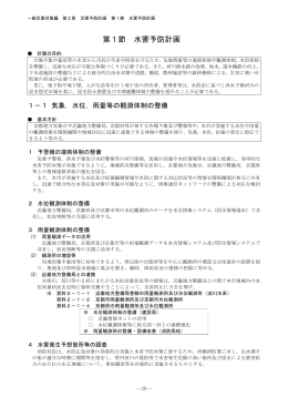 第1節 水害予防計画 - 京都市防災危機管理情報館