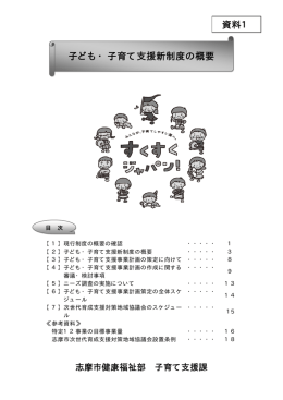 子ども・子育て支援新制度の概要 資料1