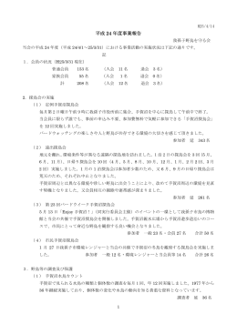 平成 24 年度事業報告