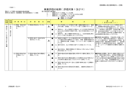 A A A 事業評価の結果（評価対象Ⅰ及びⅡ）