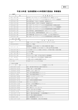 平成22年度 弘前城築城400年祭実行委員会 事業報告