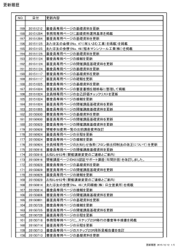 更新履歴