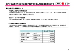 国内の観光案内所における外国人観光客の受入実態調査結果について