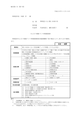 名 称 四街道ともに築く未来の会 所在地 代表者 代表世話人