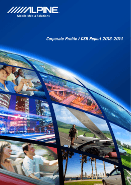 Corporate Profile / CSR Report 2013-2014