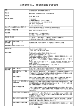 公益財団法人 宮崎県国際交流協会