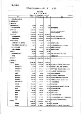 平成23年度収支予算案 - 公益社団法人 島根県浄化槽普及管理センター