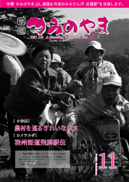 羽州街道飛脚駅伝 農村を巡るきれいな排水