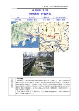 東京都足立区 親水水路・貯留水路