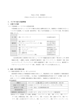 Ⅰ．ビジネス拡大支援事業 - 中国地域ニュービジネス協議会