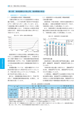 第5節 地球温暖化の防止等、地球環境の保全