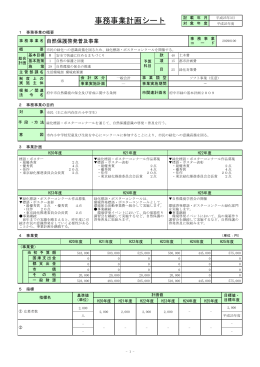 事務事業計画シート