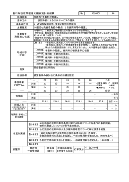 新行財政改革推進大綱実施計画個票