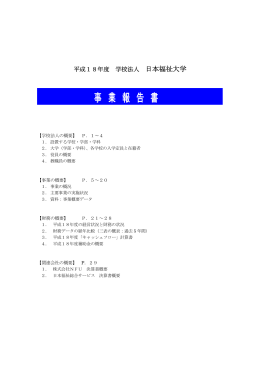 事 業 報 告 書