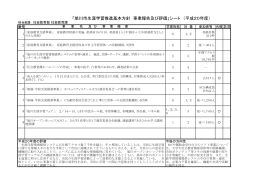 「旭川市生涯学習推進基本方針 事業報告及び評価」シート （平