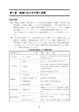 第1章 地域における子育て支援 （PDF：546KB）
