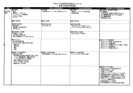 平成21年度事業計画策定にかかる 事業内容検討整理票