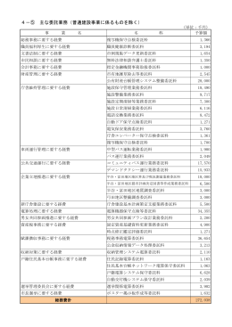 4－⑤ 主な委託業務（普通建設事業に係るものを除く）