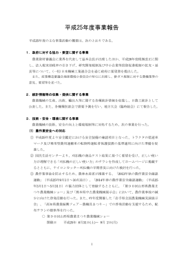 平成25年度事業報告書