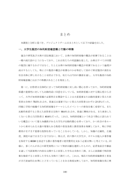 まとめ - 日本貿易振興機構北京事務所知的財産権部
