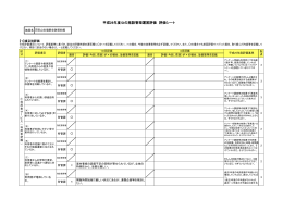 平成26年度公の施設管理運営評価 評価シート