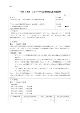 「とよかわ市民活動活性化事業総括票」（PDF：365KB）