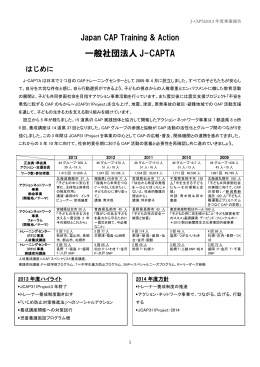J-CAPTA（JAPAN CAP Training & Action）