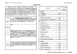 1．評価報告概要表