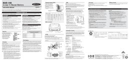 Li-ion V-Mount Battery 取扱説明書